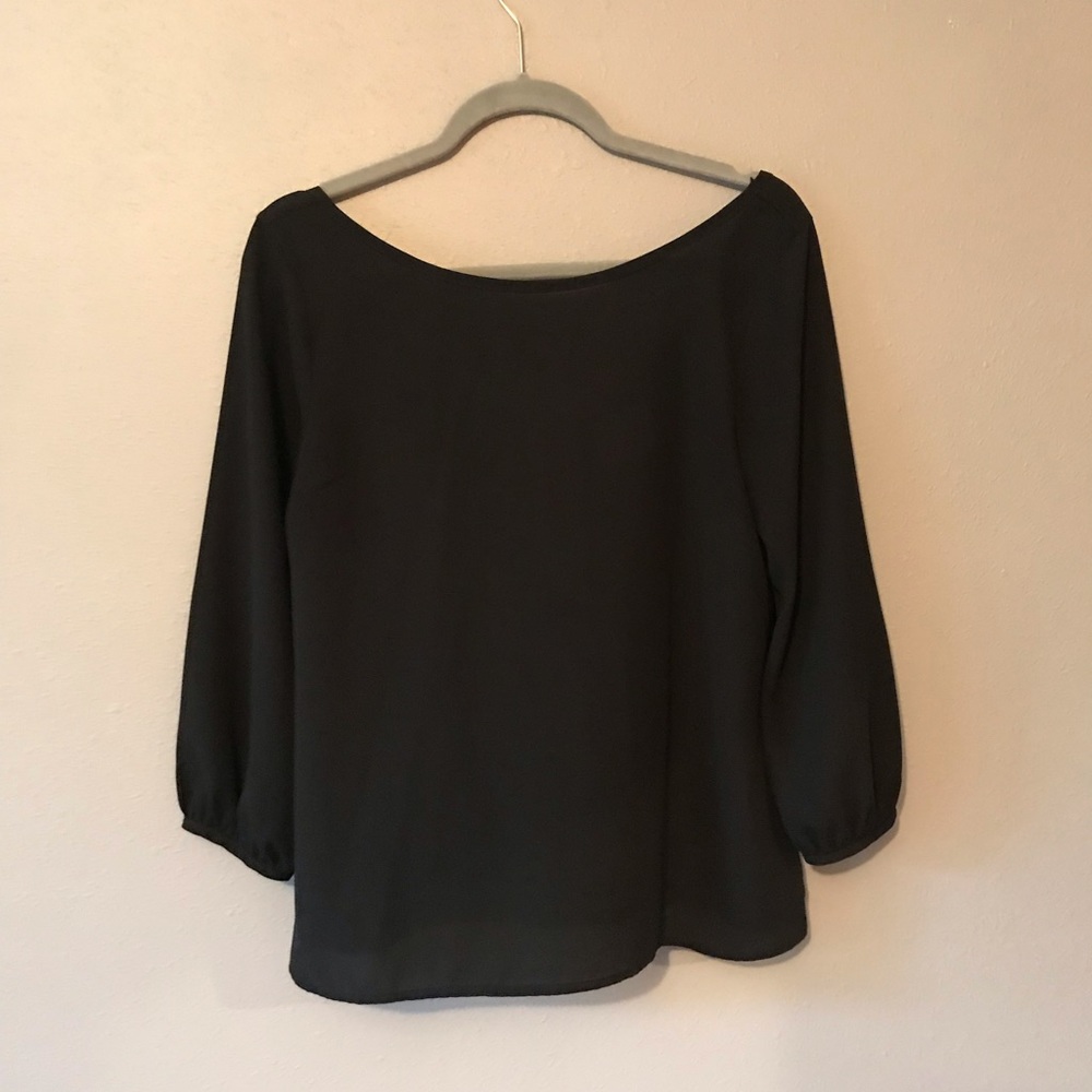 Flowy black blouse